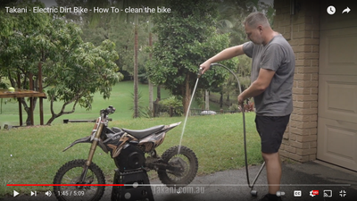 How to best wash your childs TAKANI electric dirt bike