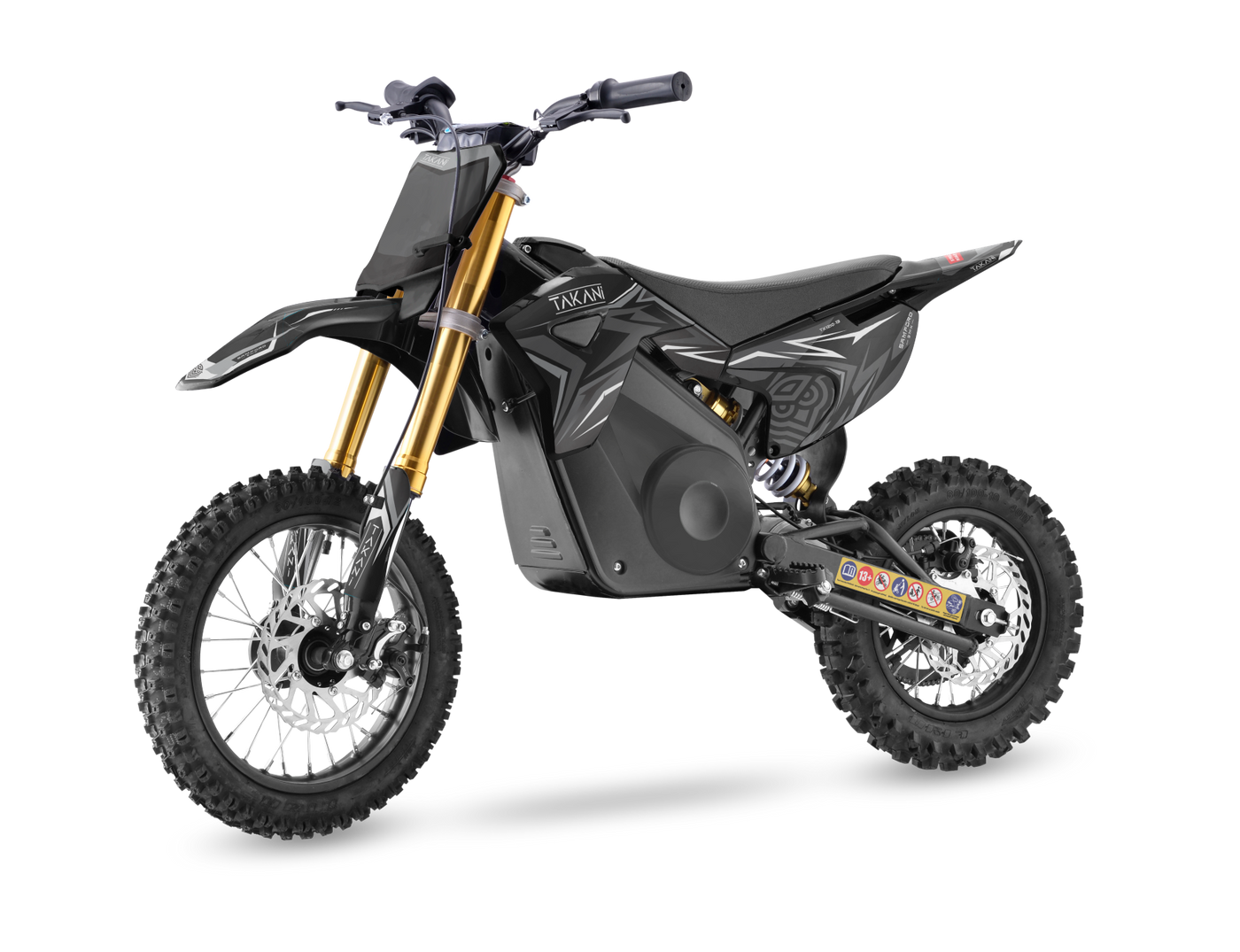 TAKANI electric motorbike for kids, this MIDI dirt bike is the perfect beginner motorbike for those looking to get into motocross or just have fun in the backyard.