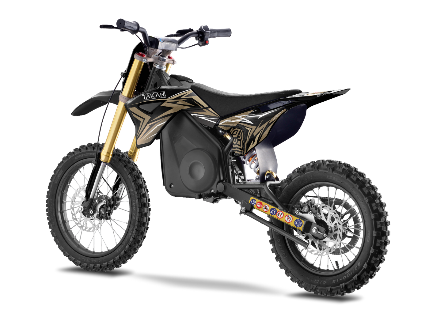 TAKANI electric dirt bikes for kids, this MIDI motocross bike is the perfect beginner bike for those looking to get into motocross or just have fun in the backyard.