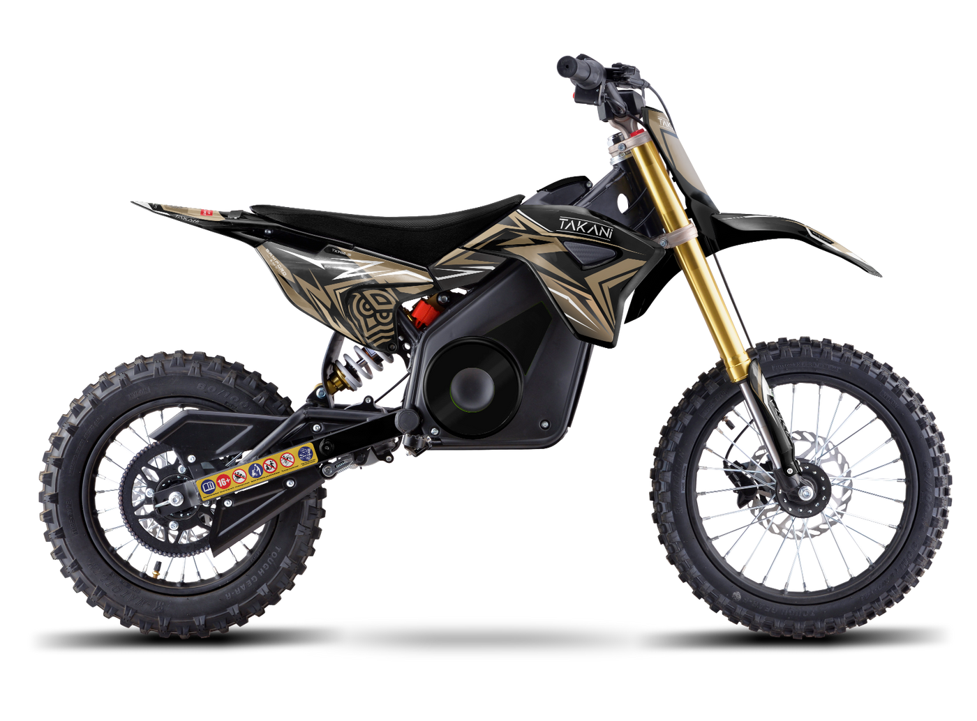 TAKANI 1300W electric dirt bikes for kids, this MIDI motocross bike is the perfect beginner bike for those looking to get into motocross and dirt biking.