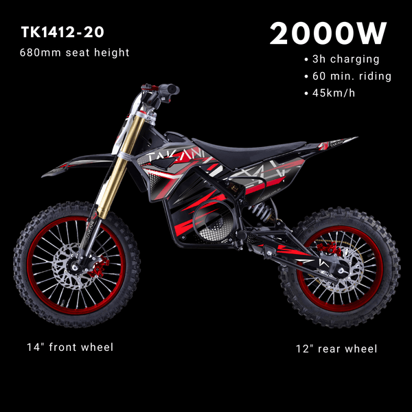 2000W Kids Electric Dirt Bike TK1412-20 (seat height 680mm)