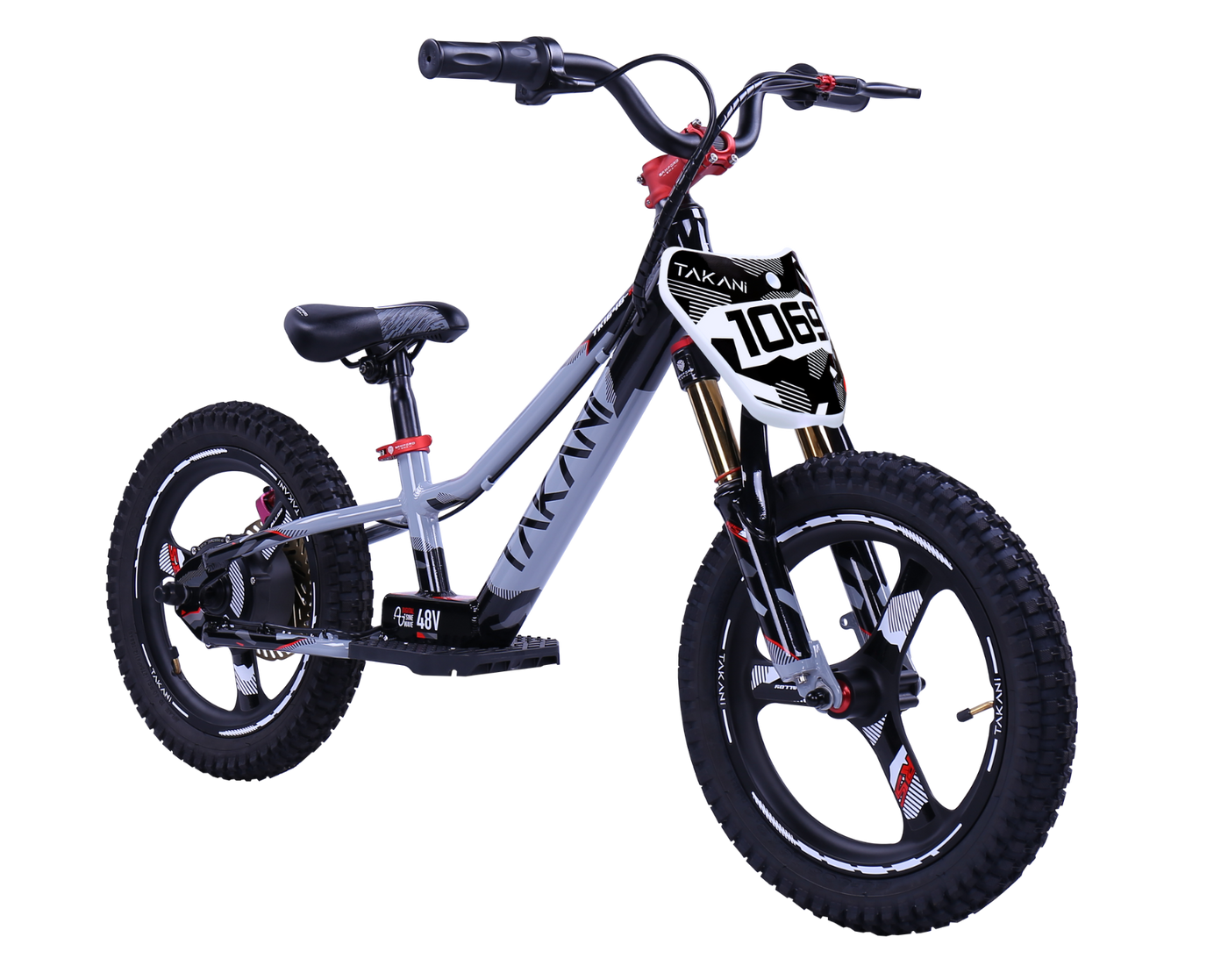 350W TAKANI  Electric Balance Bike 16'' TK1648-RS - ash grey