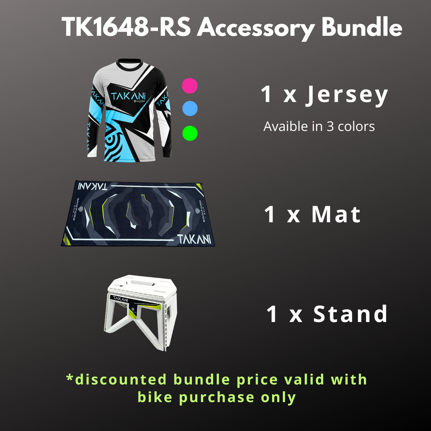 TK1648-RS accessory bundle