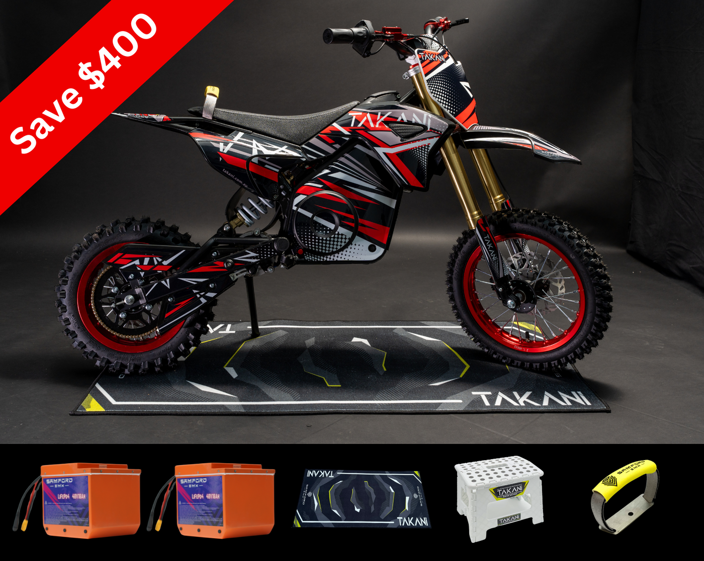 Dirt Bike Bundle- TK1412-20 (seat height 680mm)  + Spare Battery