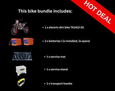 Dirt Bike Bundle- TK1412-20 (seat height 680mm)  + Spare Battery