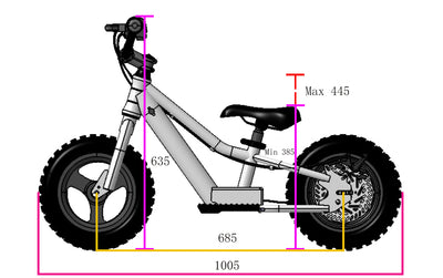 Takani Electric Balance Bike 12'' - TK1224-RS Sparkle Green