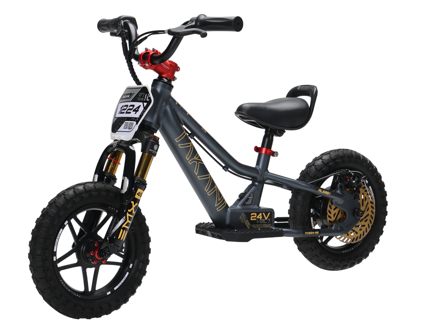 Takani Electric Balance Bike 12'' - TK1224-RS Matt Charcol