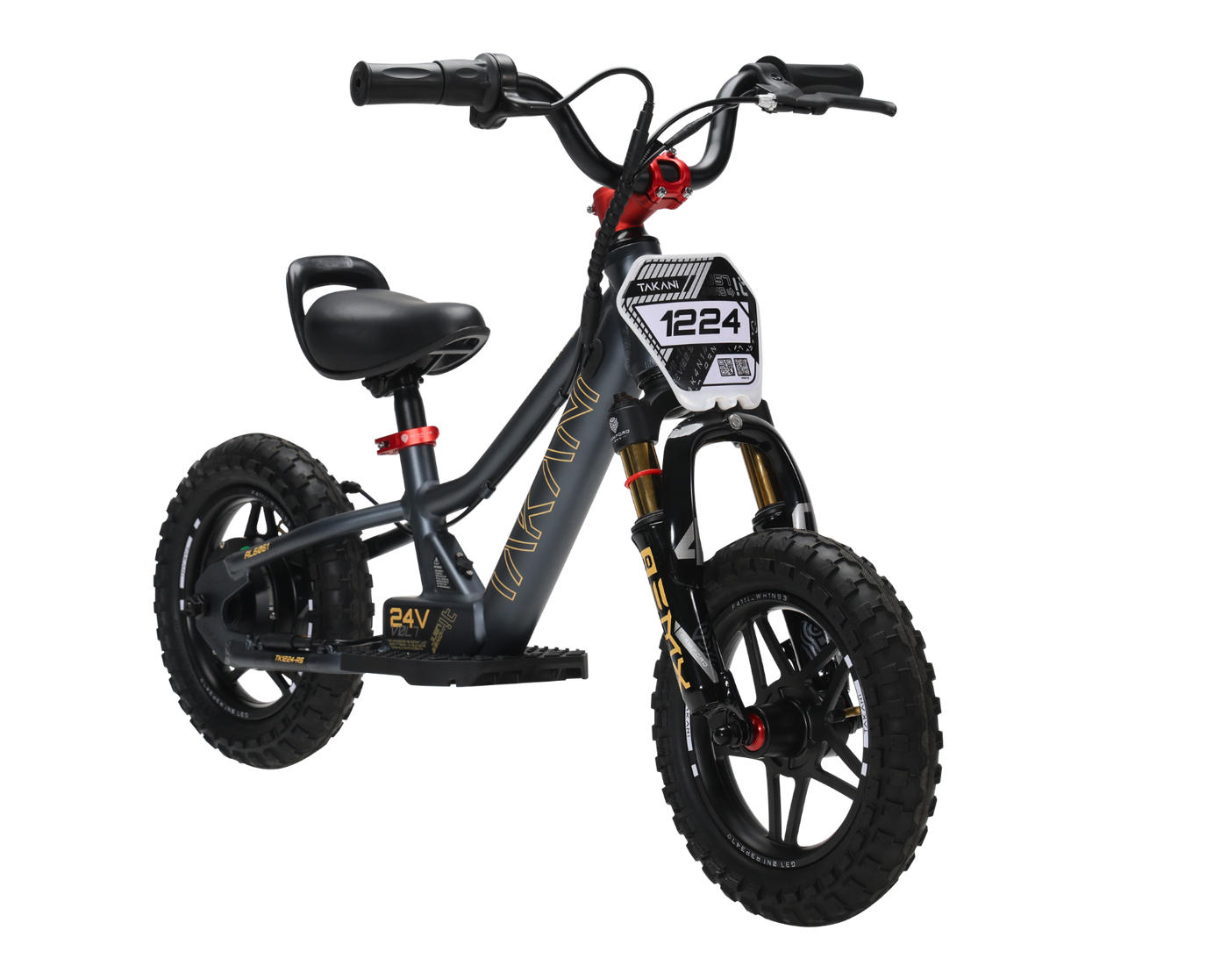 Takani Electric Balance Bike 12'' - TK1224-RS Matt Charcol