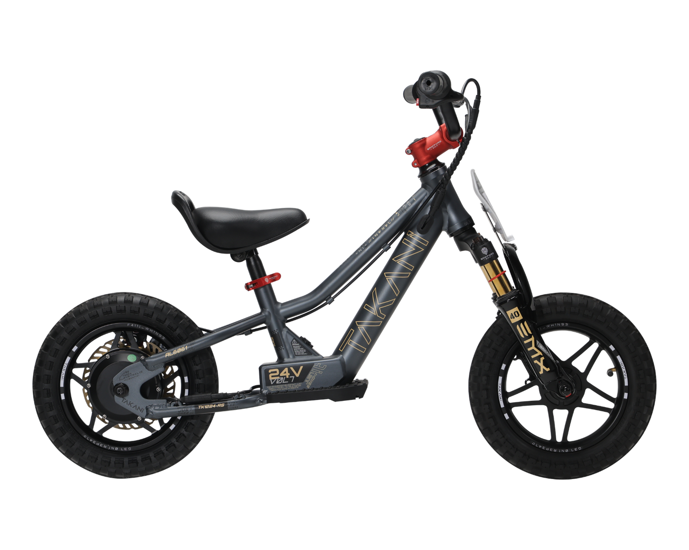 Takani Electric Balance Bike 12'' - TK1224-RS Matt Charcol