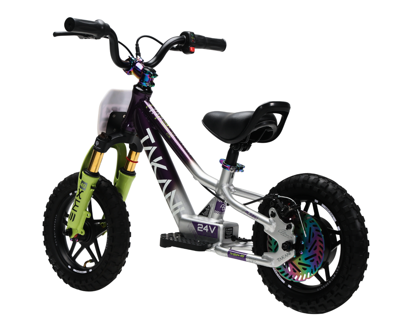 Takani Electric Balance Bike 12'' - TK1224-RS Plum Silver