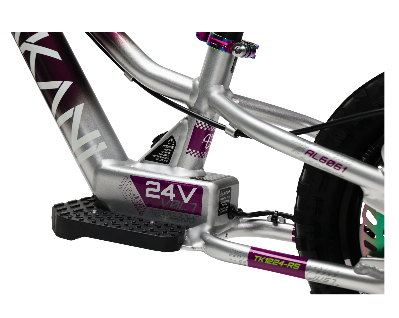 Takani Electric Balance Bike 12'' - TK1224-RS Plum Silver
