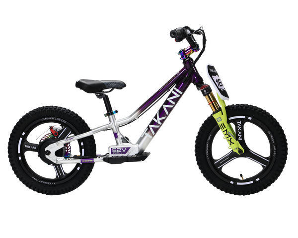 350W TAKANI  Electric Balance Bike 16'' - TK1652-RS Plum Silver