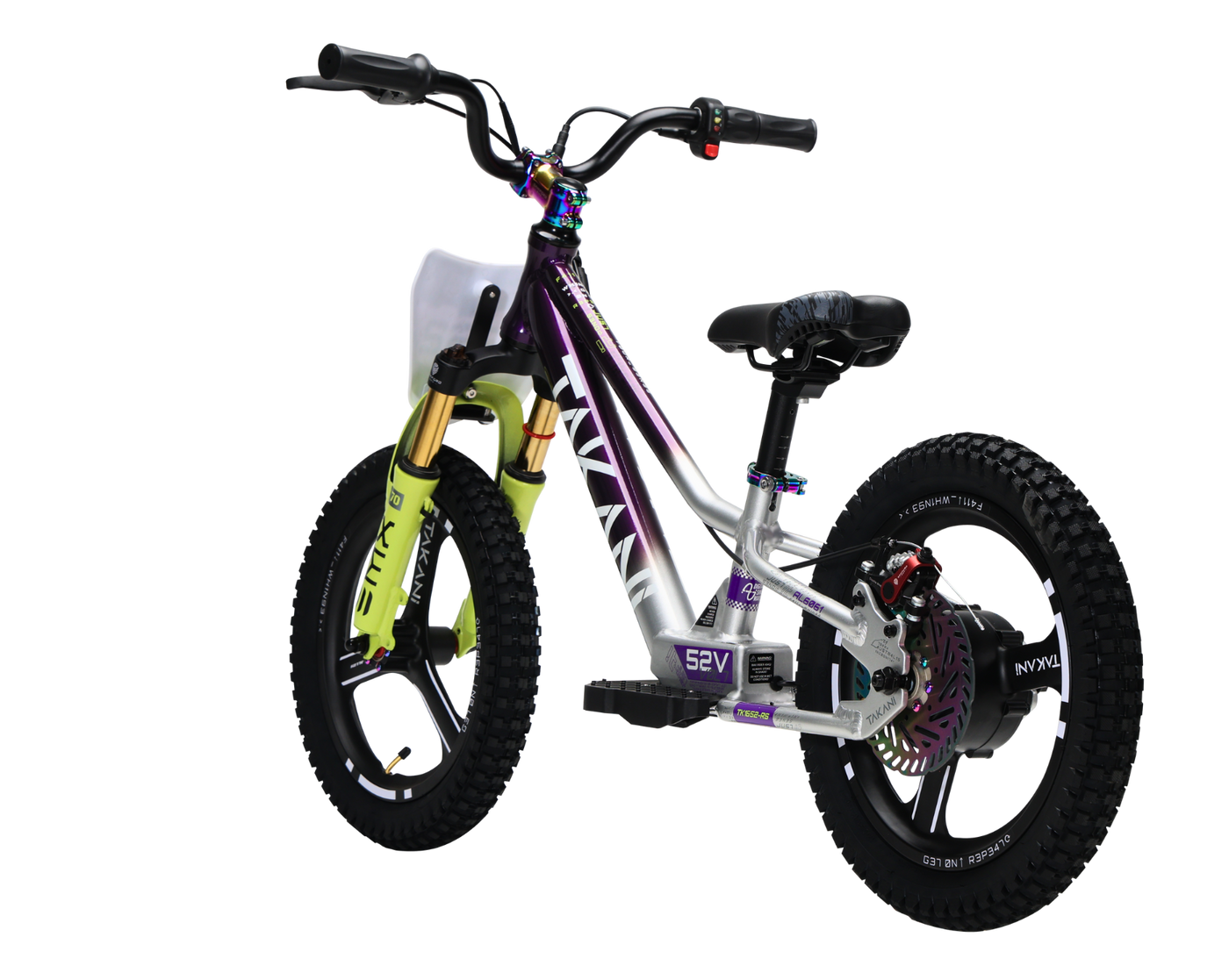 350W TAKANI  Electric Balance Bike 16'' - TK1652-RS Plum Silver