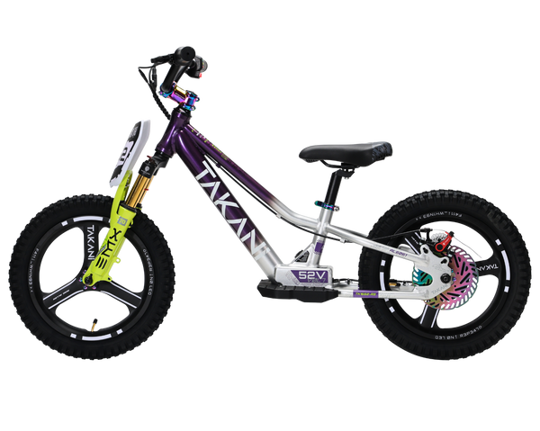 350W TAKANI  Electric Balance Bike 16'' - TK1652-RS Plum Silver