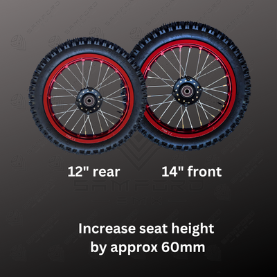 Dirt Bike Bundle-  TK1210-20 (seat height 620mm) + Bigger Wheel Set